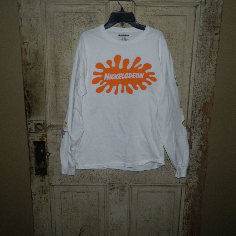 Vintage Nickelodeon Cartoon Characters L/S T shirt Size S (UU-17)